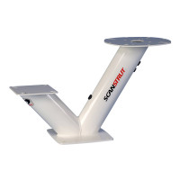 Dual PowerTower for 40cm satcom + 2kW / 4kW Raymarine; Garmin and Navico BR24 / 3G / 4G radomes DPT-SR1-40 - Scanstrut
